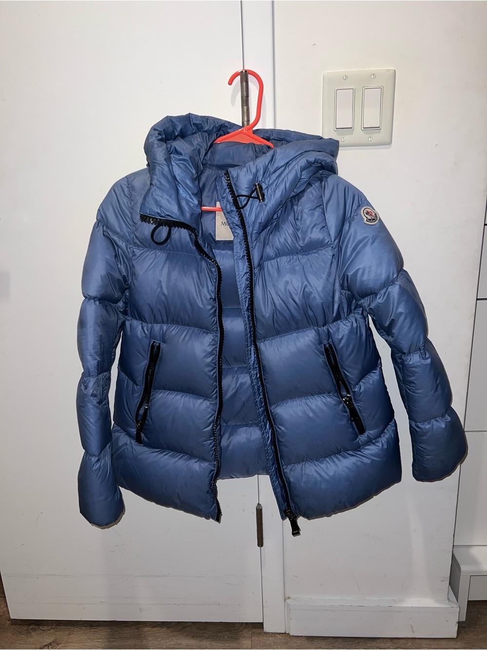 Moncler Navy Blue Quilted Down Jacket